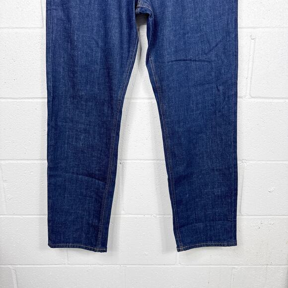 Old Navy Men’s Loose‎ Fit Jeans Dark Wash Size 34x32 Classic Denim Straight Leg - Picture 6 of 9